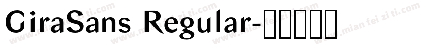 GiraSans Regular字体转换